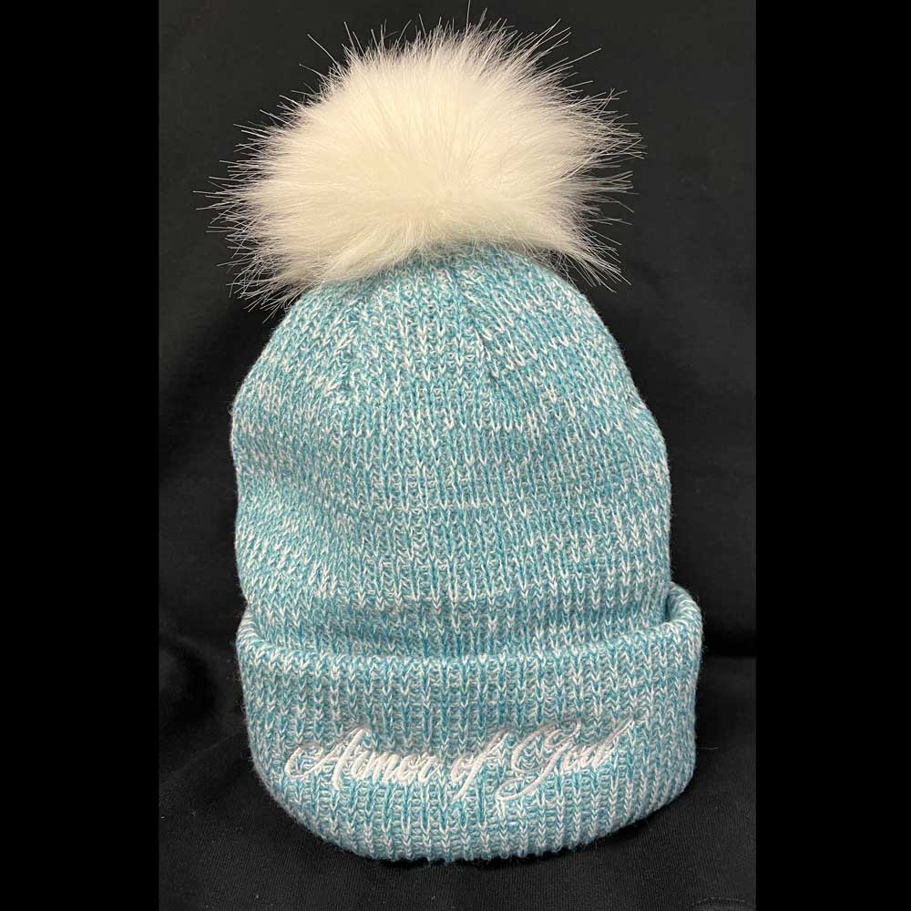 LADIES ARMOR OF GOD - POM POM WINTER BEANIE