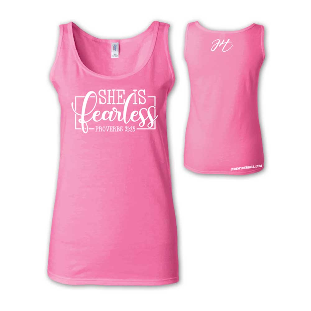 SHE IS FEARLESS "Proverbs 31:25” - WOMANS - CLASSIC TANK TOP