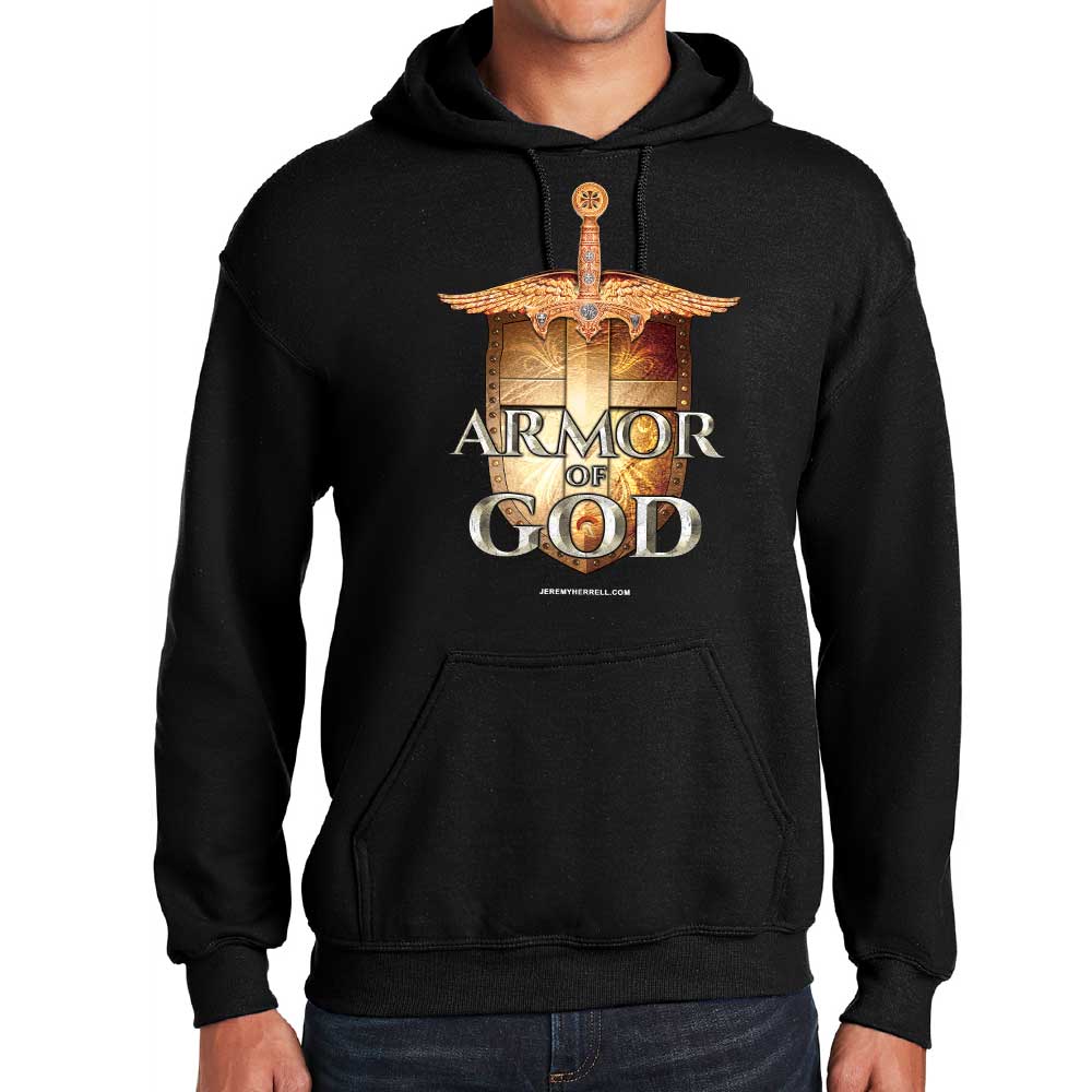 ARMOR OF GOD SWORD & SHIELD - HOODIE - BLACK