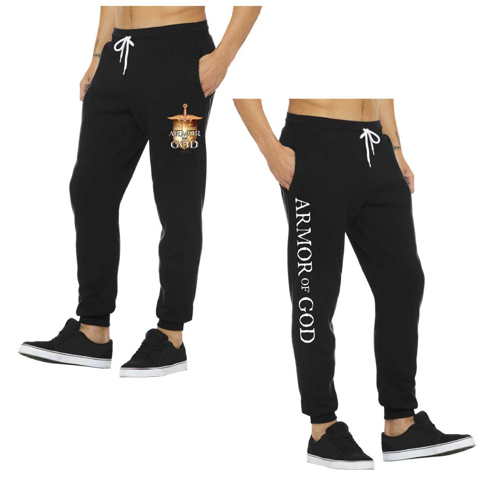 ARMOR OF GOD SWORD & SHIELD - SWEATPANTS- BLACK