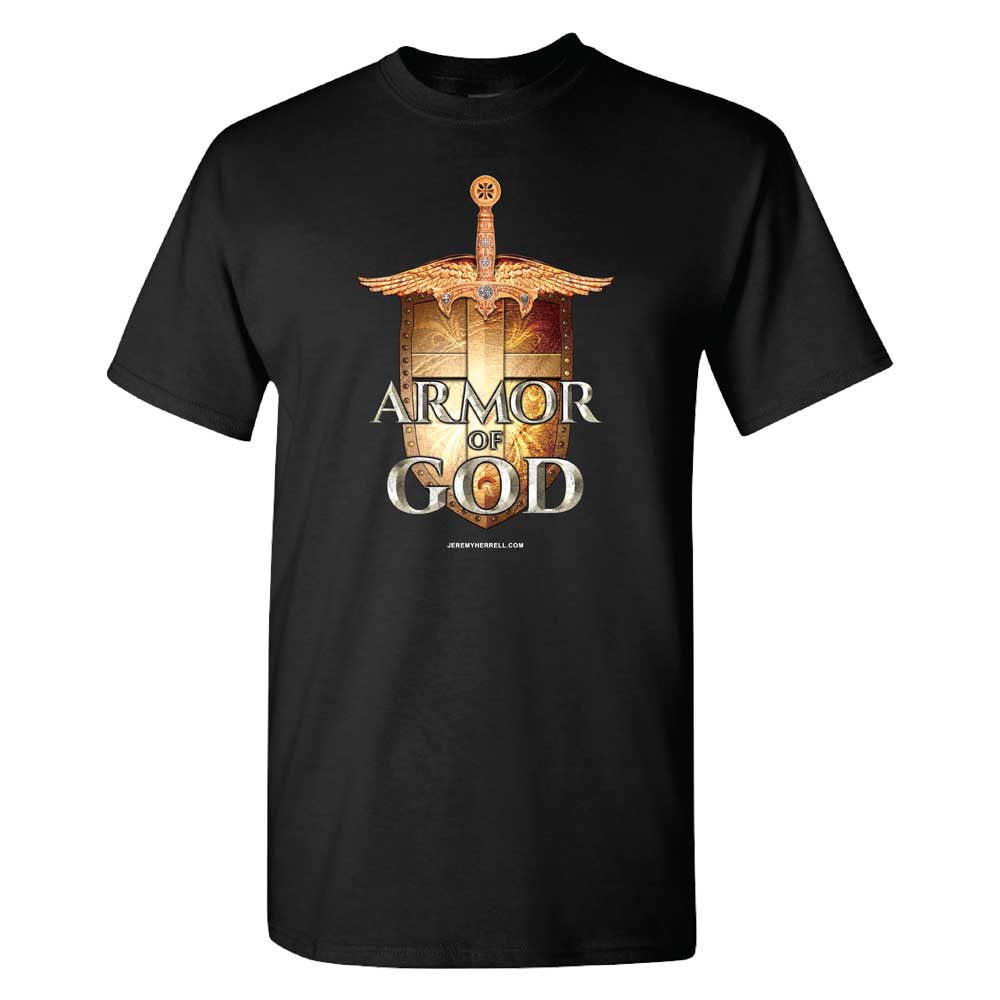 ARMOR OF GOD Sword and Shield T-Shirt - UNISEX COLOR GRAPHIC DESIGN