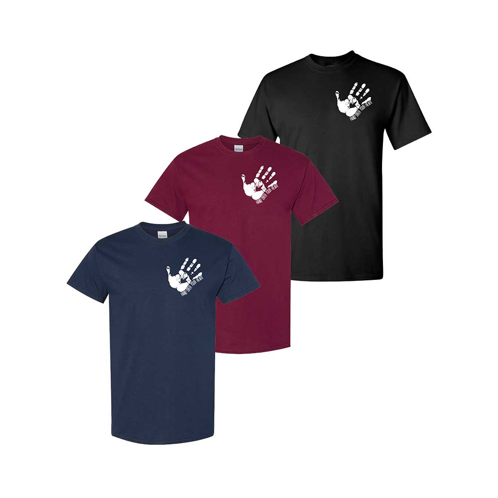 Hand Over Heart T-shirt (Mens/Unisex)