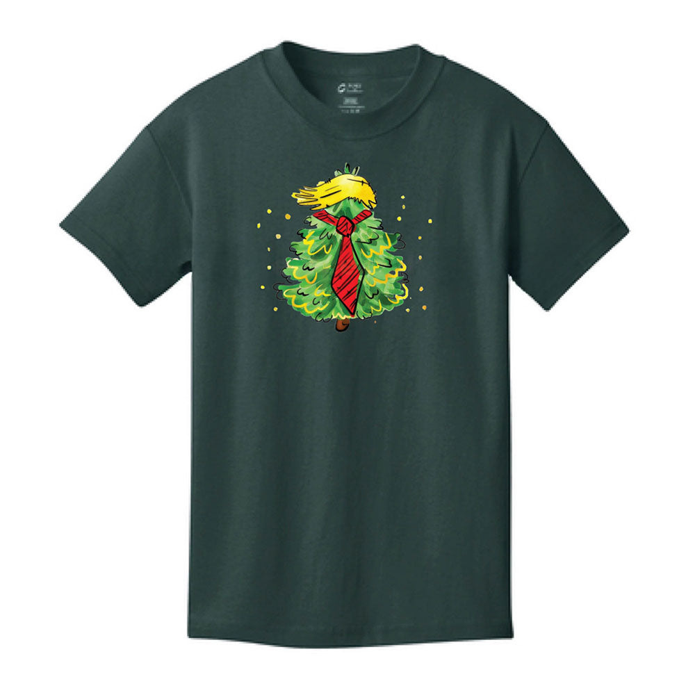 (YOUTH) Trump Christmas Tree TSHIRT - Limited edition