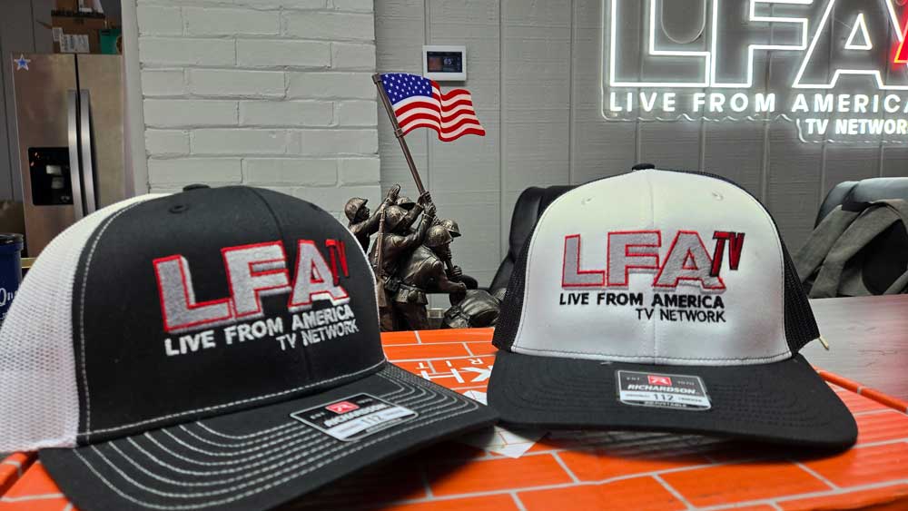 OFFICIAL LFA LOGO - 2 COLOR HATS - LFATV - LIVE FROM AMERICA - 2025