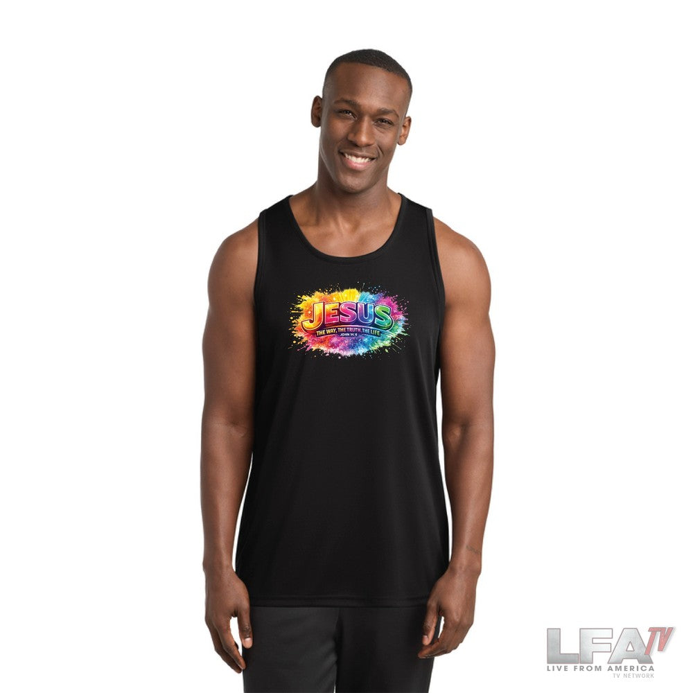 "JESUS - THE WAY, THE TRUTH, THE LIFE" - MENS Tank Top and shorts set
