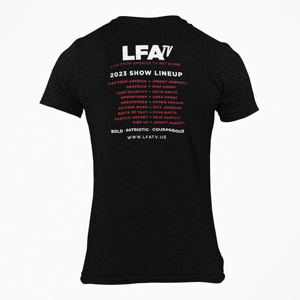 NEW! LFATV SHOW LINEUP TOUR STYLE TSHIRT (UNISEX)