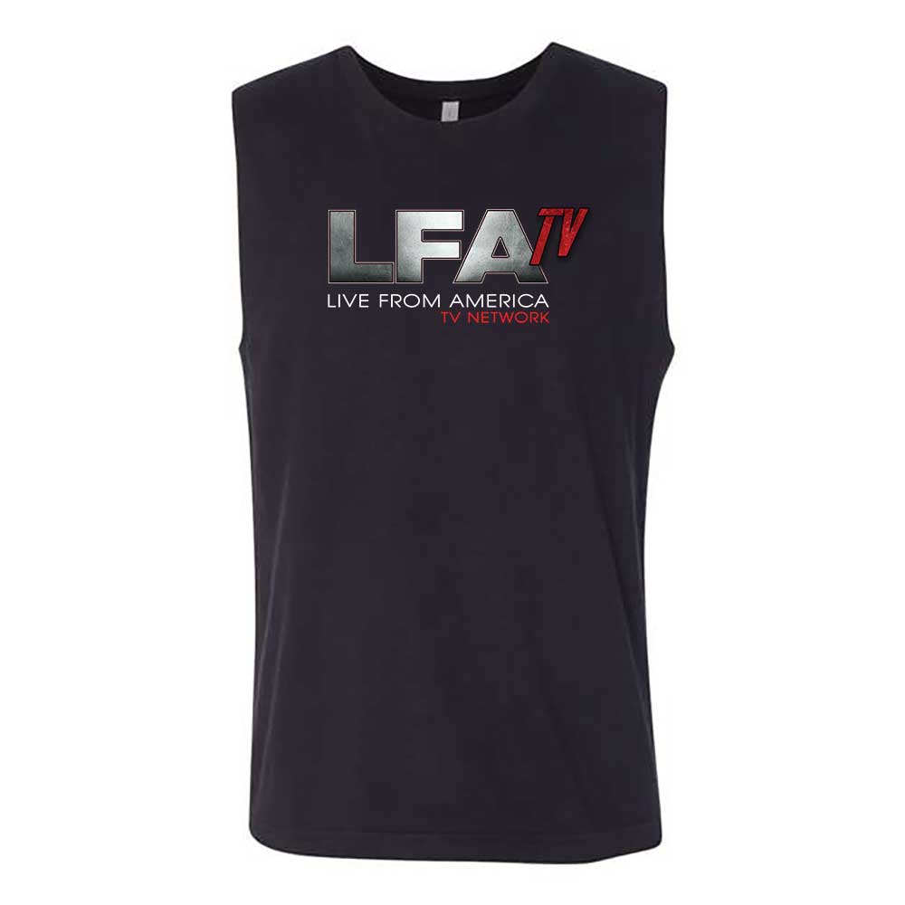 NEW! LFATV SHOW LINEUP TOUR STYLE MENS SLEEVE-LESS TANK BLACK